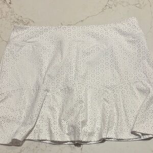 White Eyelet Skirt